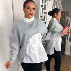 CLASSY SWEAT SHIRT W PEARL